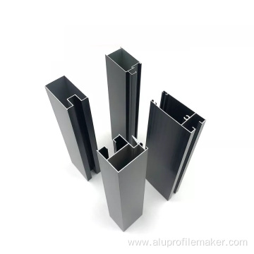 Aluminum profile for glass doors and windows